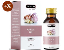 FAST SHIPPING 4 Pack X HEMANI Garlic natural oil 30ml 100 Natural