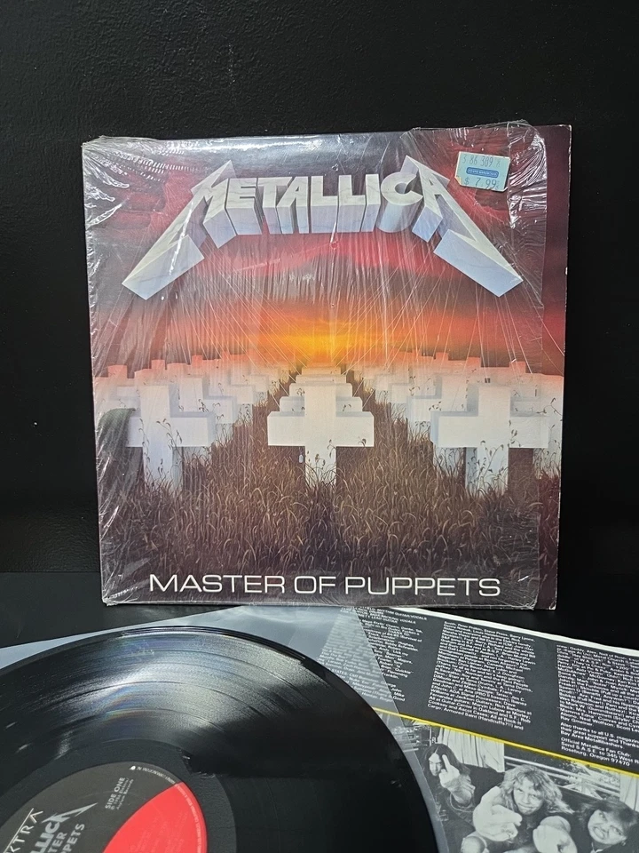 Metallica Master Of Puppets Lp Vinyl 1986 1st 'Sterling' Press Shrink/Insert EX - Imagem 2 de 4