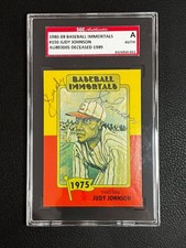 Judy Johnson Signed 1980-88 Baseball Immortals AUTO Autograph SGC 