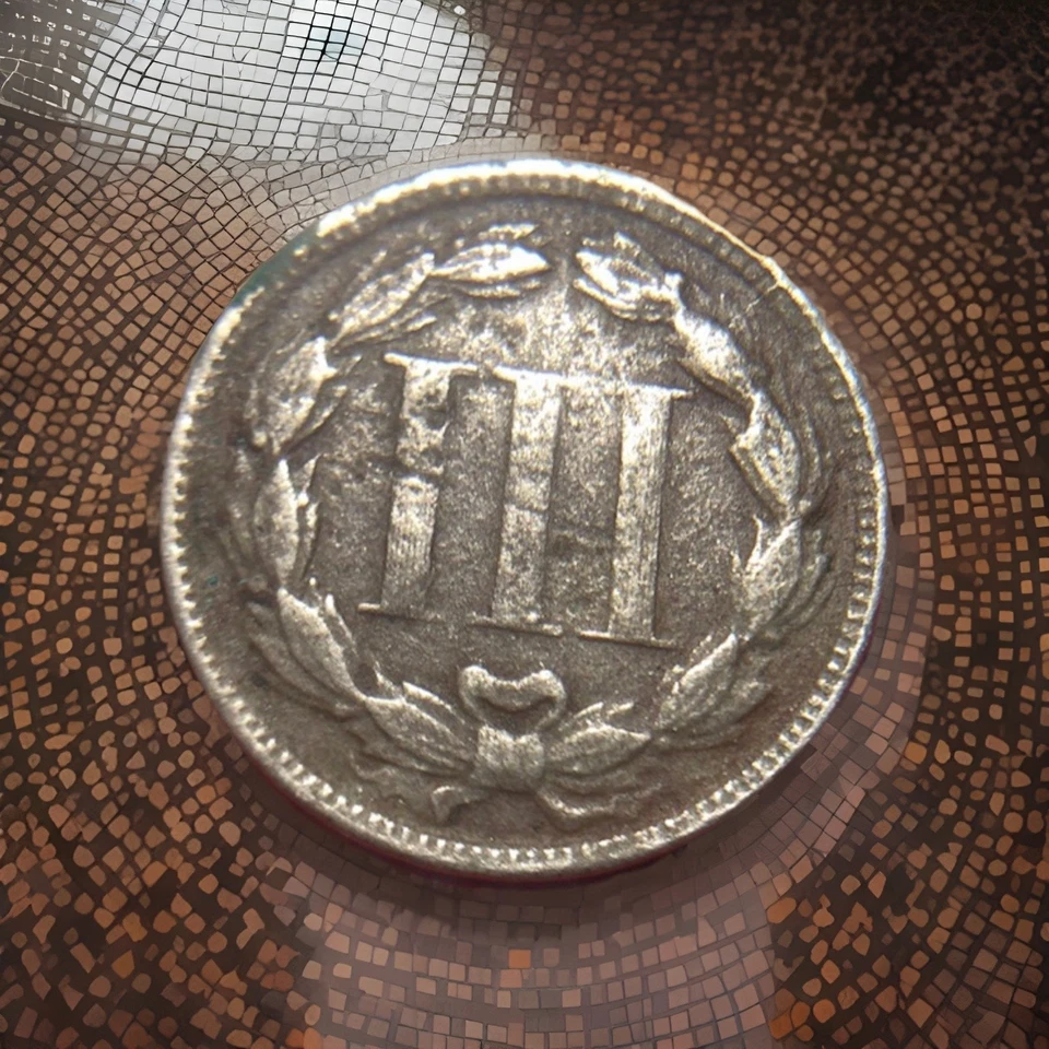 1867 THREE CENT NICKEL... - Image 2 of 2