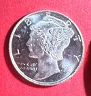 Vintage Mercury / Apollo SILVER 1/10th Ounce .999 FINE SILVER Round! GEM Beauty!