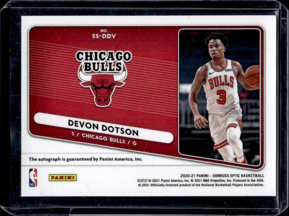 2020-21 Donruss Optic Devon Dotson Signature Series Auto Autograph RC #SS-DDV - Image 2 of 2
