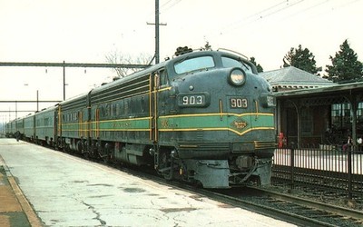 Reading Railway FP-7A 903 West Trenton NJ 1976 Farewell Excursion Postcard