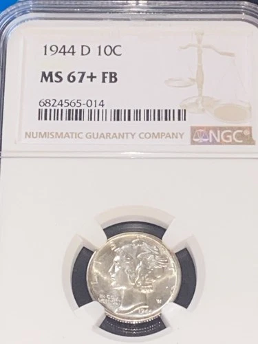 1944-D Mercury Dime NGC MS-67+ FB