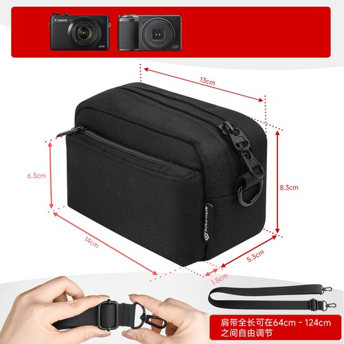 Umhängetasche Tasche für Canon Lvy CLIQ+2/Lvy2 Mini/HP Sprocket/Kodak Kamera Reise - Bild 9 von 24