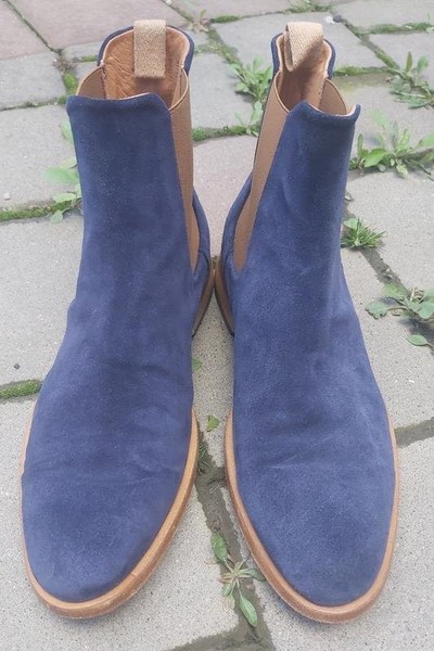 Men Oliver Sweeney Boots Navy Suede 44 #4N5S