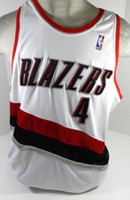 2005-2006 Portland Trail Blazers Sam Clancy #4 Game Issued White Jersey 52 94