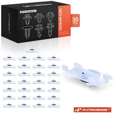 A-Premium 30Pcs Nylon Rocker Moulding Clip with Sealer for Mercedes-Benz C219