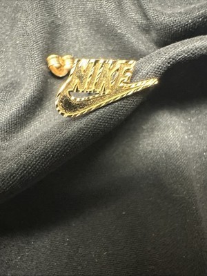 Echte Supreme/Nike 14K Gold Swoosh Ohrstecker (Einzelohrring)