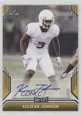 2019 Leaf Draft Auto Gold Keesean Johnson #BA-KSJ Auto 0b5