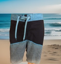 NWT Men O  Neill Board Short Swim Beach Outdoor Drawstring 34 Multiple Blue Color