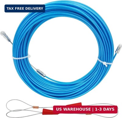 30M Fish Tape Steel Core Cable Puller Electrical Wire Fish Tape Running Cable Fa