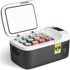 Olixis Portable Car Refrigerator 17QT Electric Cooler 12V 24V AC DC