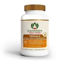 Maharishi Ayurveda Organic Triphala Tablets  60 Tabs  Relieves Constipation