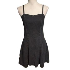 Vintage Gap Size 4 Fit and Flare Mini Dress Contrast Stitching 90s Y2K 