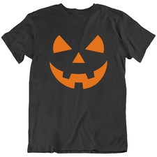 Pumpkin Jack O Lantern Face Halloween Party Costume Funny T-Shirt Tee Gift New