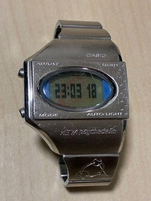 Casio ME-100 Vintage Psychedelic Watch Digital LCD From Japan