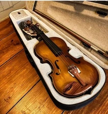 🎵Back 2🎵School🎵Special!🎵Acoustic Violin w Softshelled Hard Case, Wax, & More