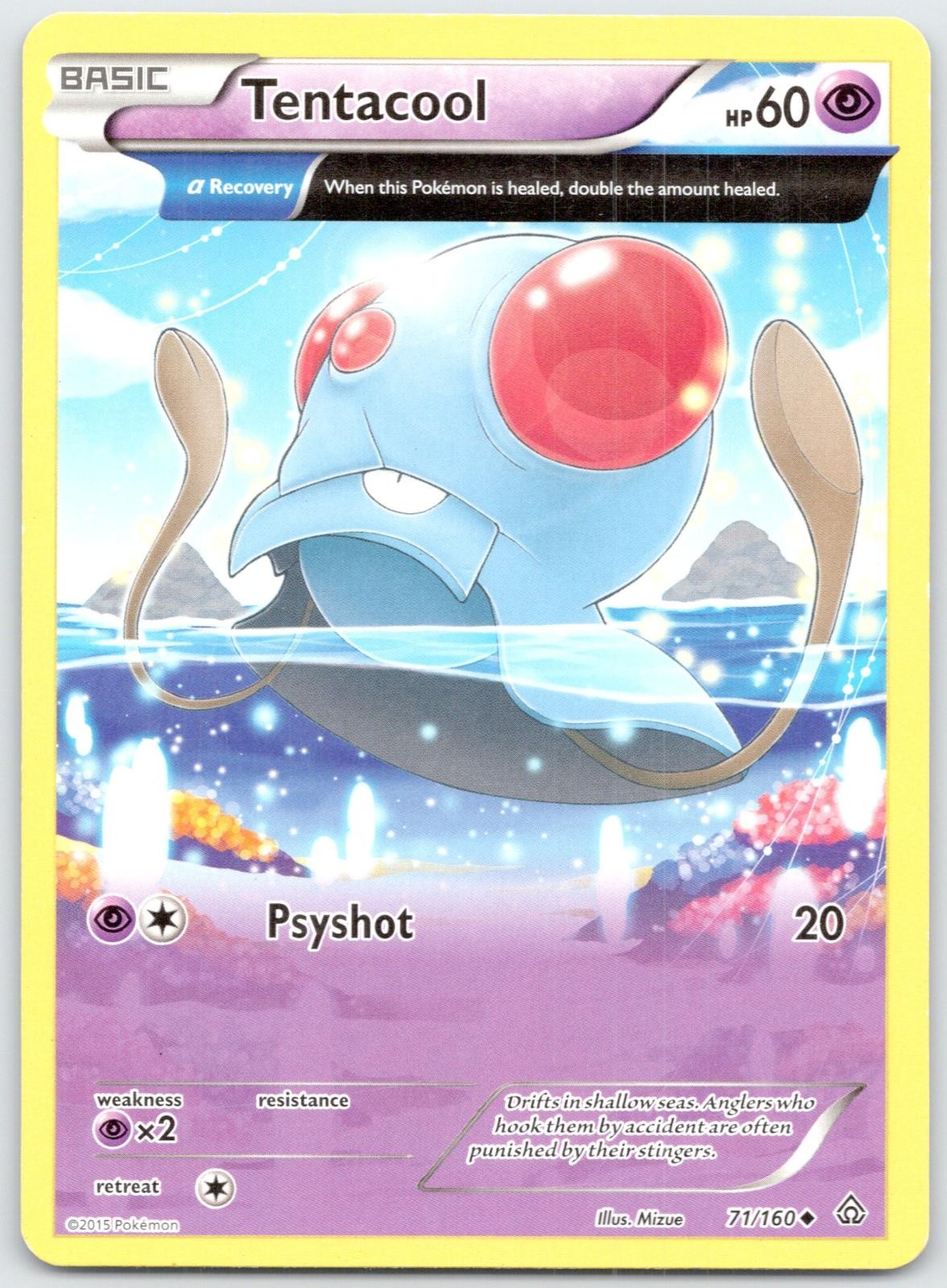 Tentacool 71/160 Primal Clash Lightly Played
