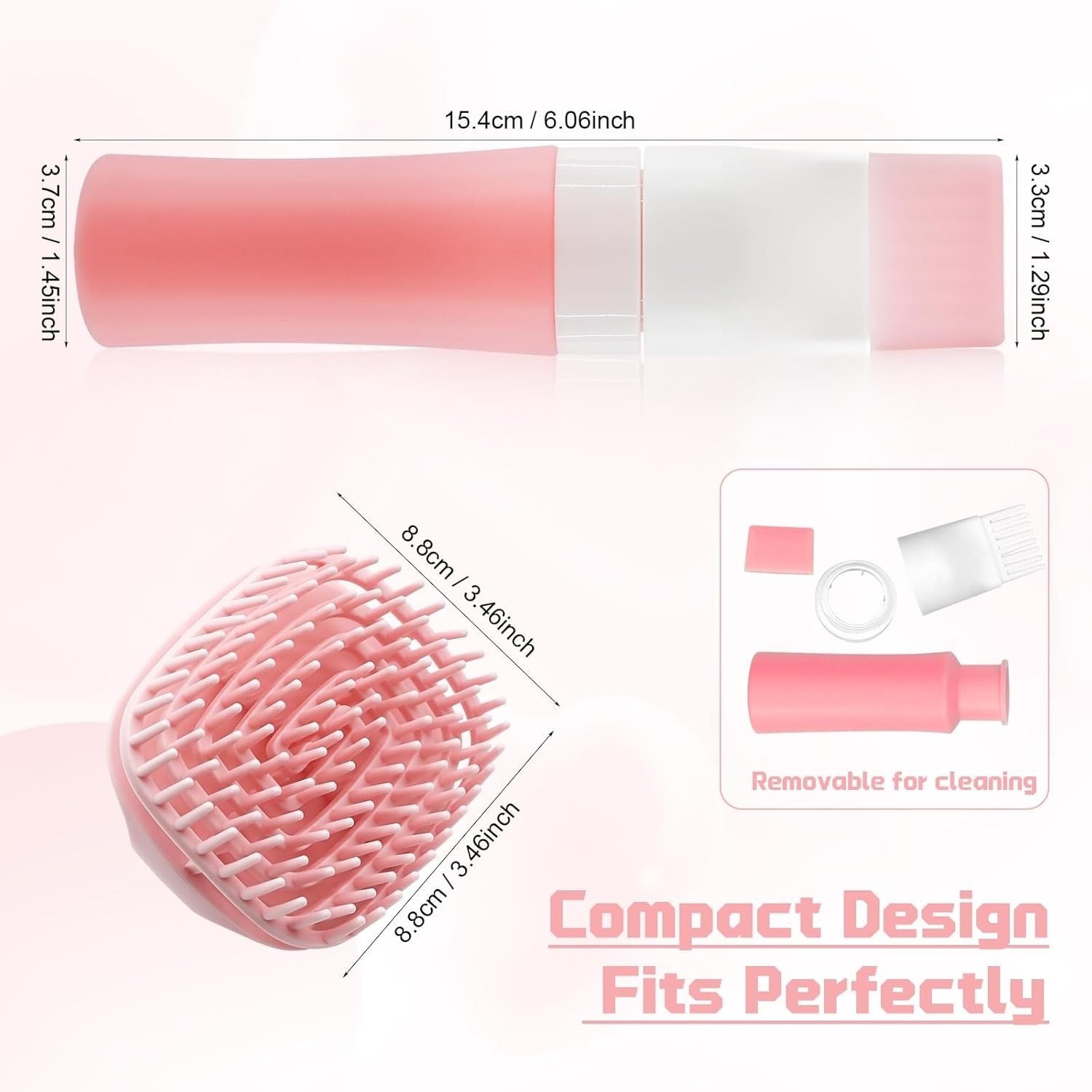 Silicone Scalp Massager and Hair Oil Applicator Bottle with Root Comb - Precisio