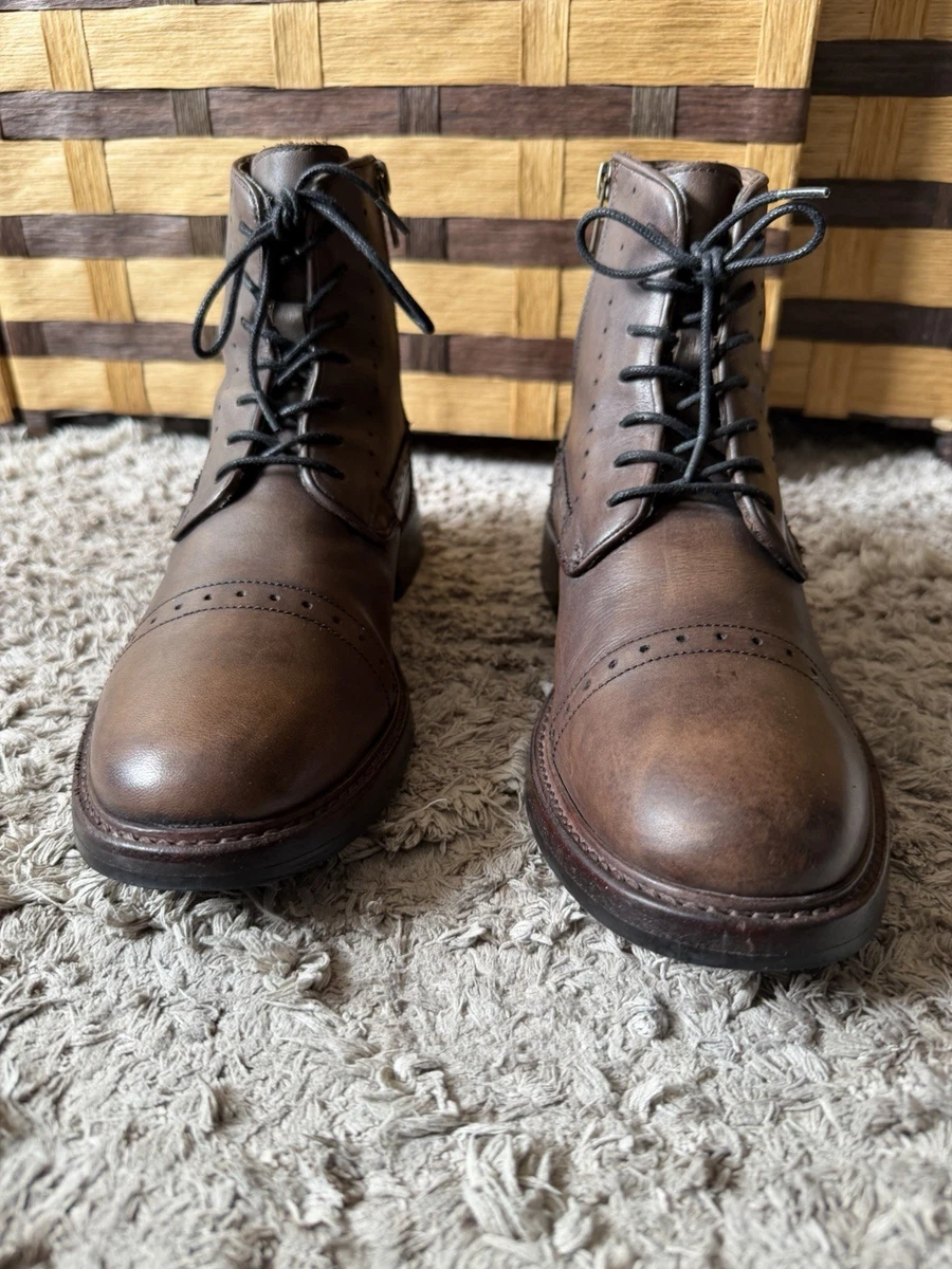 Frye Leather Lace Up Zip Ankle Boots - Men\'s Size 11.5 D - Brown Frye | Shoes | Frye Leather Lace Up Zip Ankle Boots Mens  main image 2