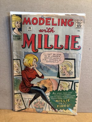 Modeling with Millie #24 (Marvel August 1963) Stan Lee Low Grade. Read See Pics