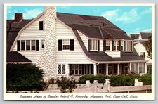 Massachusetts MA Cape Cod Hyannis Port Robert Kennedy Summer Home Postcard T32