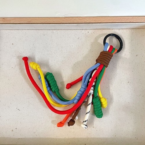 Elegant Handwoven Rainbow Rope for Mobile Phone Bag Pendant Adornment for Her - Zdjęcie 4 z 8