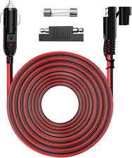 12V/24V Cigarette Lighter Plug to-Sae to Cigarette Lighter Plug 10FT 16AWG
