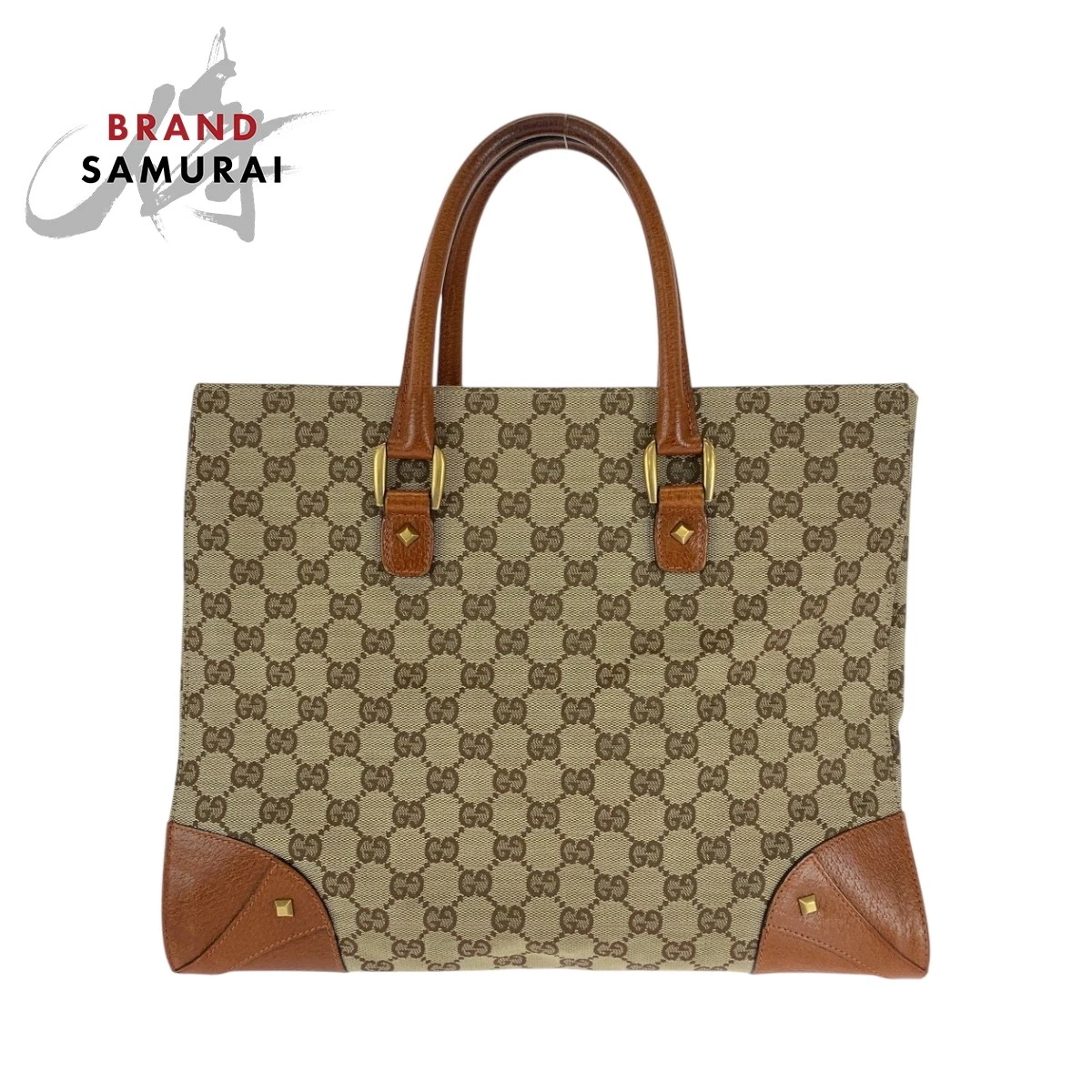 Sac à main fourre tout femme GUCCI marron beige doré quincaillerie GG toile 120897 501630 Fro