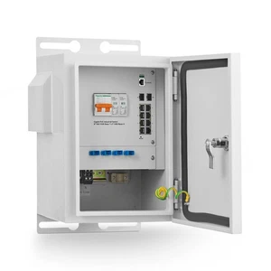 MokerLink Enclos intérieur/extérieur avec intégré 8 Port Gigabit PoE+ Gérer...