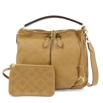 Louis Vuitton Monogram Mahina Selene PM 2Way Shoulder Bag M94212 Auth Used F/S