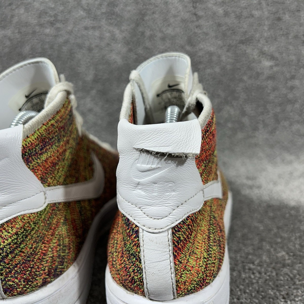 Nike Air Force 1 Mid Flyknit 817420-700 Men's Size 8 Multi-Color