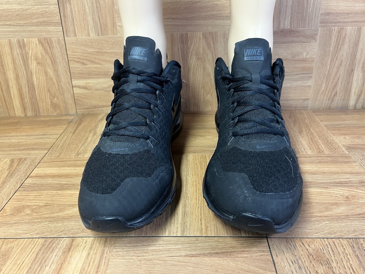 Nike Air Max TR180 Flywire In Triple Black 721972-001 Men’s Size 10.5 Nike Air Max TR180 Triple Black 723972-001 Men main image 4