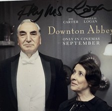 Phyllis Logan signiert Downton Abbey Foto Original Autogramm Signatur Signed