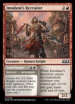 Imodane's Recruiter // Train Troops (WOE-229) - uncommon - Foil Near Mint
