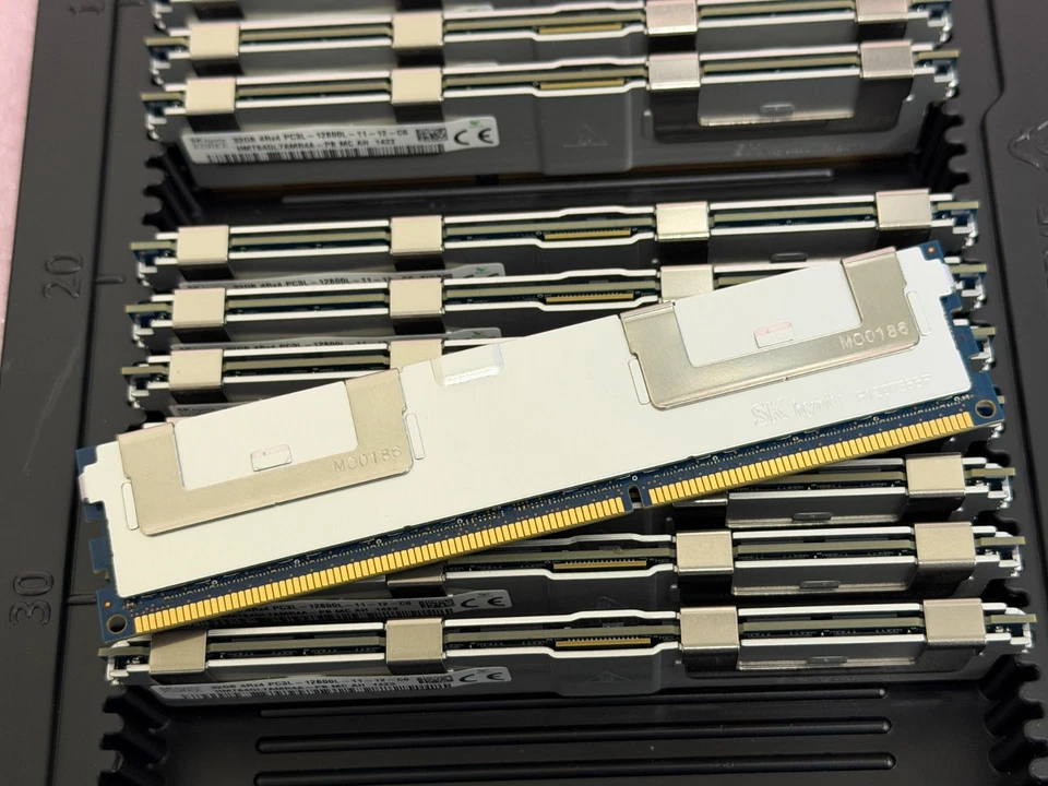 256 GB SK HYNIX (8 X 32 GB) PC3L-12800L 4Rx4 DDR3L 1600 MHz LRDIMM ECC SERVIDOR RAM Foto 4 de 4