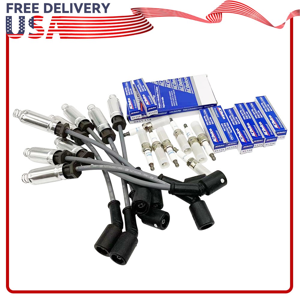 8Pcs ACDELCO 41-114 Iridium Spark Plugs 12622441 Fits for Cadillac Chevrolet GMC