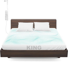 King Size Grounding Fitted Sheets - Organic Cotton Silver Fiber, White