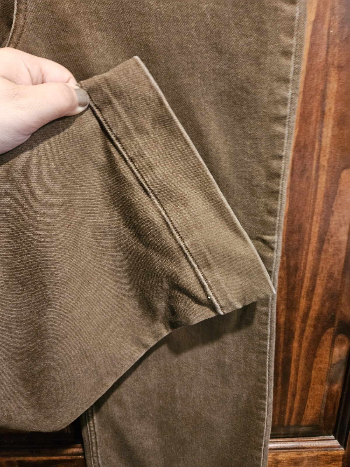 Faherty Stretch Terry Patch Pocket Walnut Pants S… - image 4
