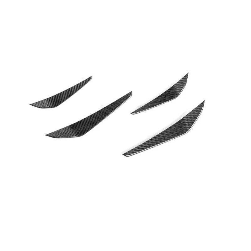 Dry Carbon Fiber Front Bumper Canards Lip Splitter Fins For BMW M3 M4 2021-2022 - Image 2 of 4