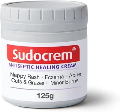 Sudocrem Antiseptic Healing Cream 125g for aby Nappy Rash, Eczema, Minor Burns