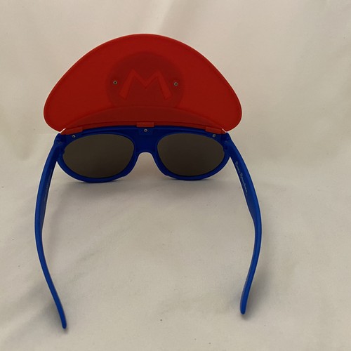 Nintendo Super Mario Brothers Sunnies Sunglasses Fun Red Blue White Summer Sun - Picture 2 of 12