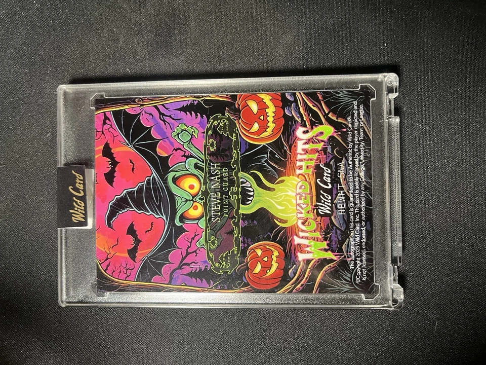 Steve Nash True 1/1 Wicked Hits Autograph- Wildcard Haunted Hits - Image 2 of 2