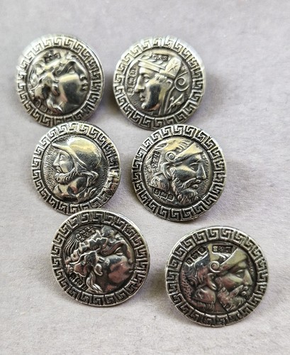 A set of Victorian silver buttons by Levi & Salaman, Birmingham c1900 - Picture 2 of 4