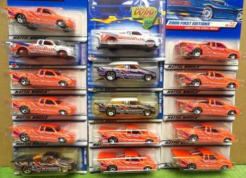 Hot Wheels Chevy Pro Stock Truck Pickup Truck First Editions Lot of 16 - Picture 3 of 4