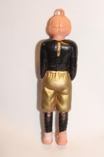 1950's Made in Japan Celluloid Football Player, Black & Gold - Picture 2 of 4