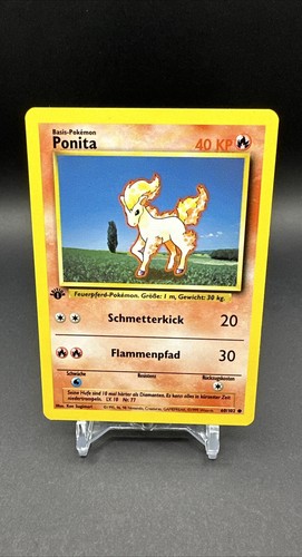 Pokemon GERMAN Base Set 1st EDITION Ponyta (Ponita) 60/102 Near Mint!!