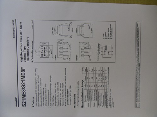 2 x MOC3083 S21ME8 Optotriac 800v Nullspannungsschalter - Bild 4 von 4