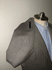 NEW John Varvatos Elbow Patch WOOL ALPACA Twill Coat Jacket Blazer Men's  40R 